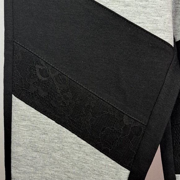 KESSLEY NWT 2 tones LEGGINGS tight Sz MEDIUM lace BALLETCORE ATHLEISURE SUBLIME - Picture 4 of 11